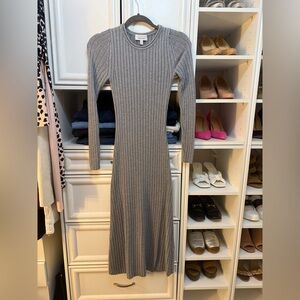 & Other Stories Gray Long Sleeve Dress